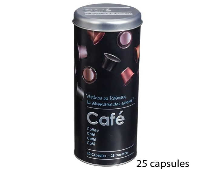 DOZA ZA KAPSULE COFE' 7.8x17.8 cm METAL CRNA