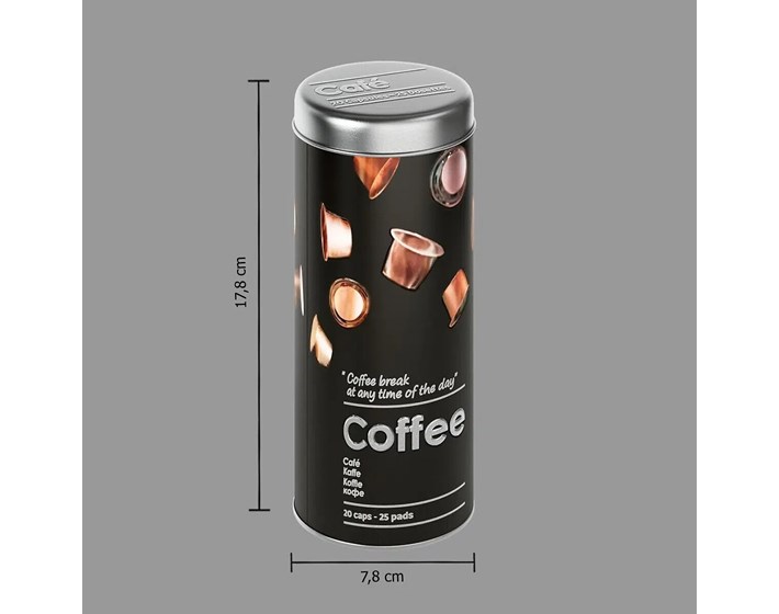 DOZA ZA KAPSULE COFE' 7.8x17.8 cm METAL CRNA
