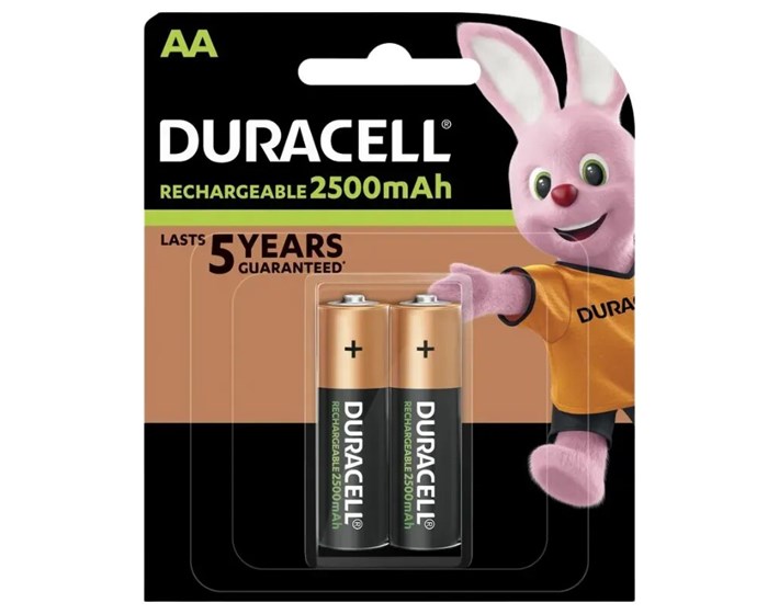 BATERIJA PUNJIVA AA 2500 mAH 2/1 DURACELL