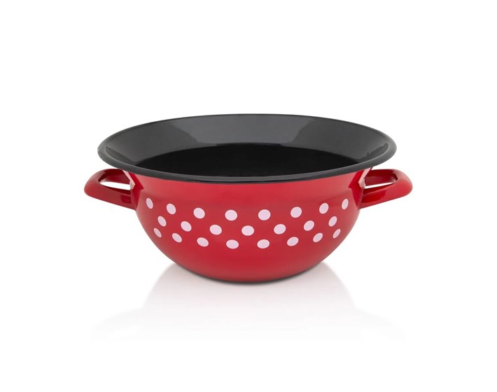 POSUDA EMAJLIRANA VANGLA RED DOT 28 cm/5 L