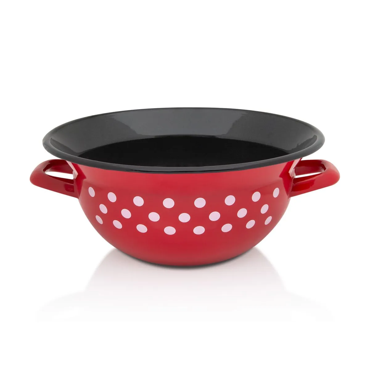 POSUDA EMAJLIRANA VANGLA RED DOT 28 cm/5 L