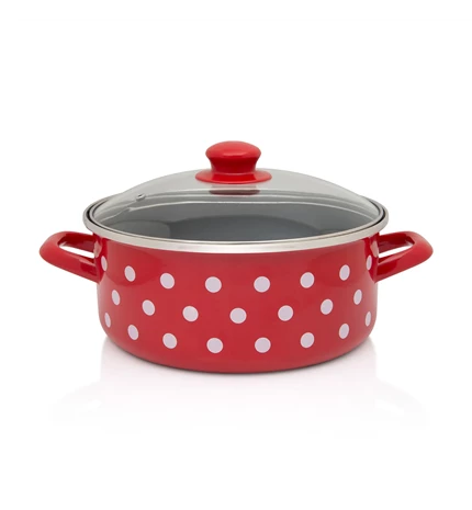 POSUDA PLITKA STANDARD RED DOTS 22 cm / 3,50 L