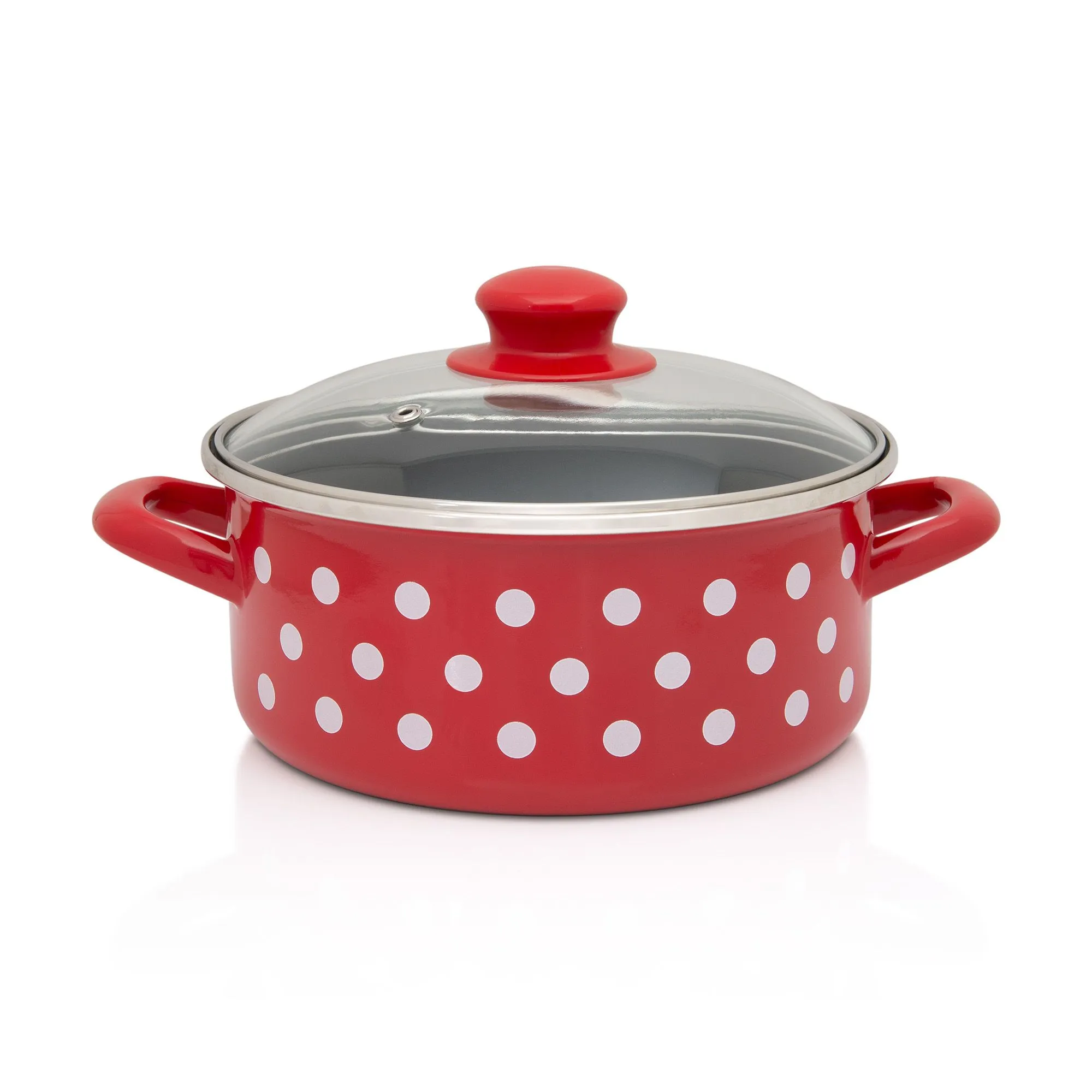 POSUDA PLITKA STANDARD RED DOTS 20 cm / 2,75 L