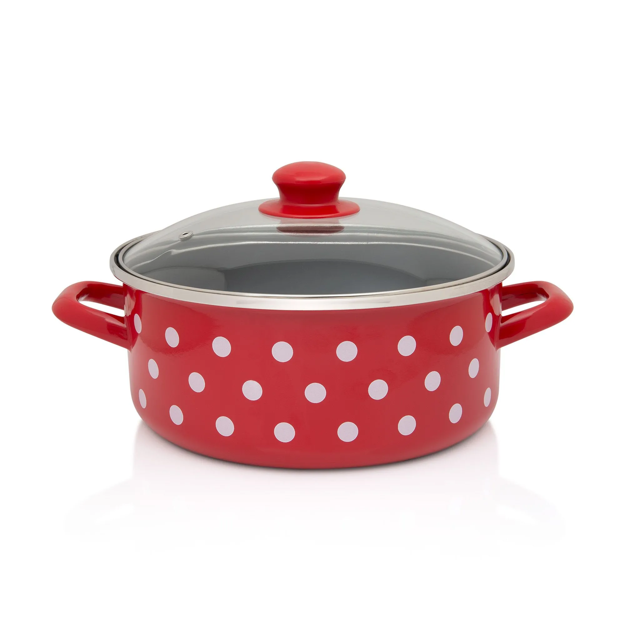 POSUDA PLITKA STANDARD RED DOTS 24 cm / 4,75 L