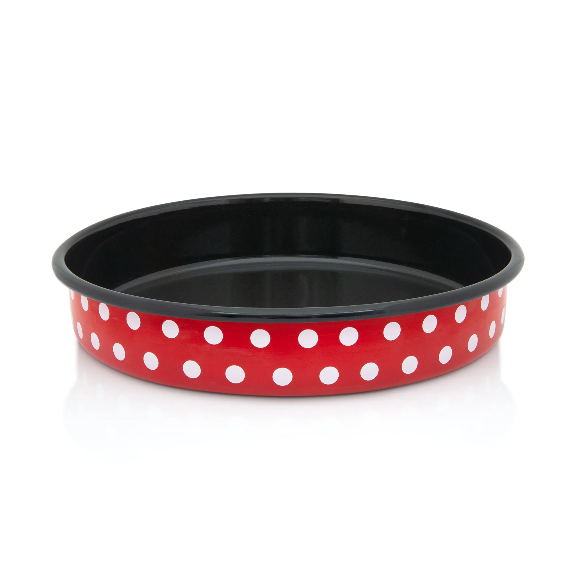 PEKAČ OKRUGLI RED DOTS 30 cm