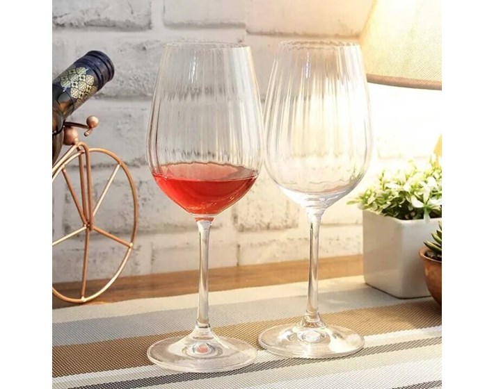 SET ČAŠA ZA VINO KRISTAL WATERFALL 6/1 350 ml