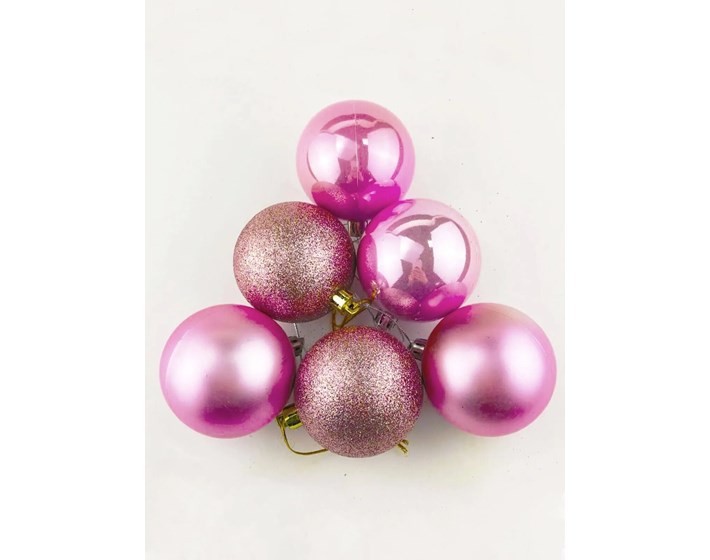 KUGLICE BOŽIĆNE 24/1 ROZE
