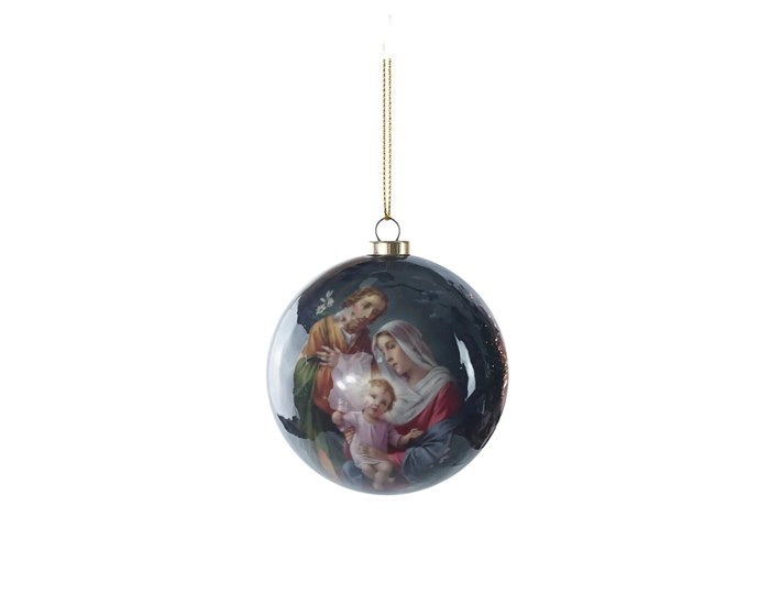 KUGLICA BOŽIĆNA - DECOUPAGE SV. OBITELJ