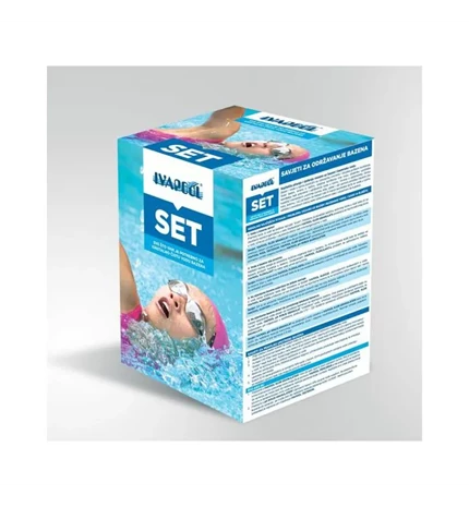 SET (ALGACID 1 L / FLOKULANT 1 L / KLOR GRANULE 1 kg / PH MINUS GRANULE 1 kg / T