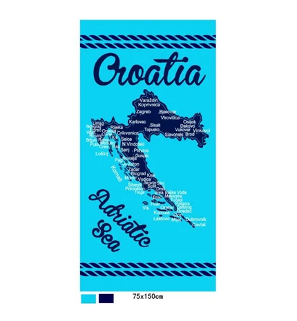 RUČNIK ZA PLAŽU CROATIA B-2 75x150 cm