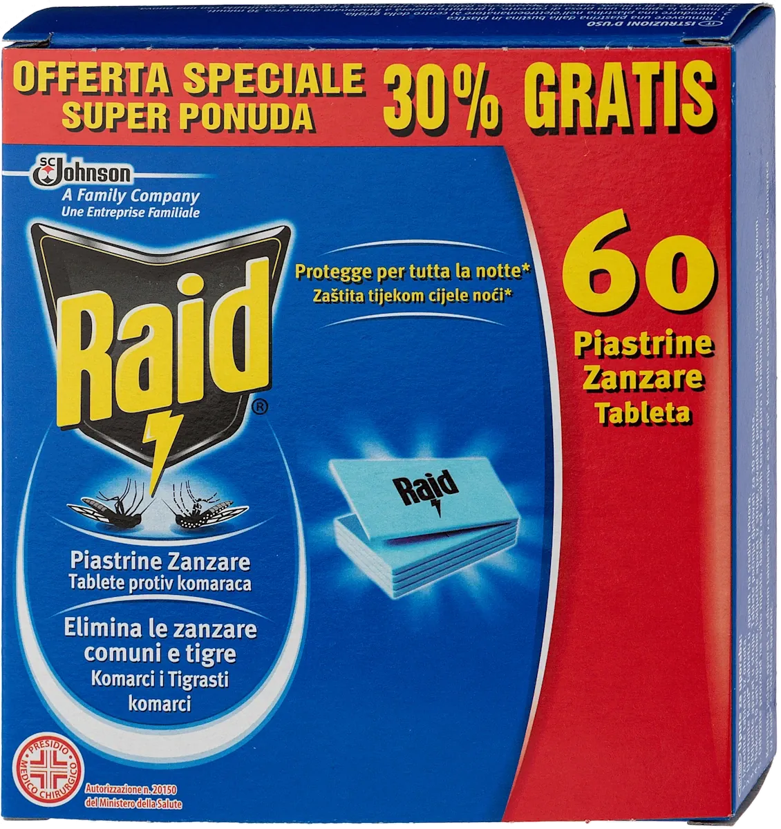 TABLETE LAMINARNE ZA EL. AP. PROMO 60/1 RAID