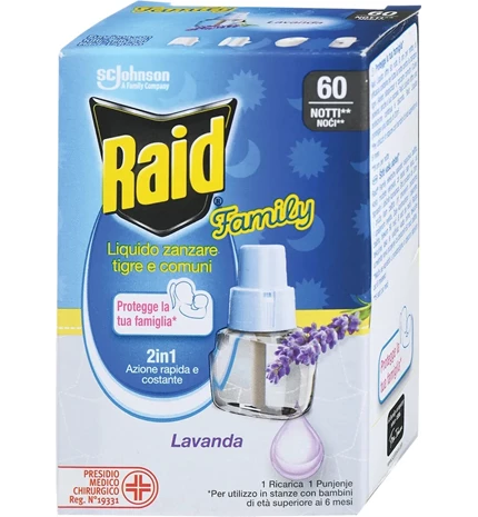 REFIL FAMILY ZA EL. AP. LAVANDA 36 ml 60N RAID