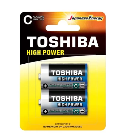 BATERIJE TOSHIBA LR14 C 2/1  ALKALNE