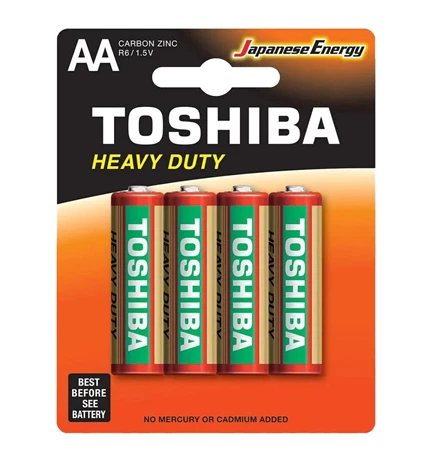 BATERIJE TOSHIBA R6 AA 4/1 ZINC