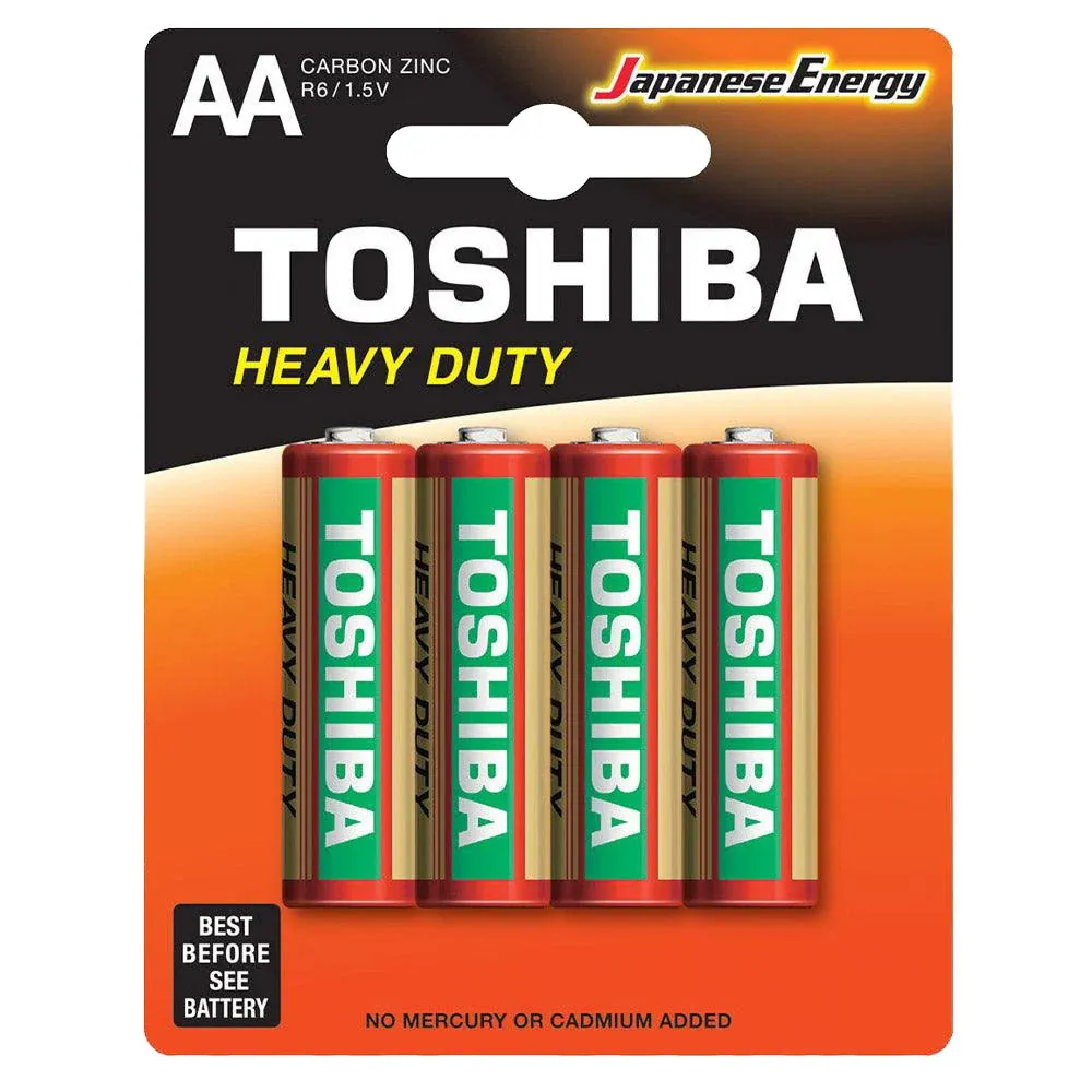 BATERIJE TOSHIBA R6 AA 4/1 ZINC