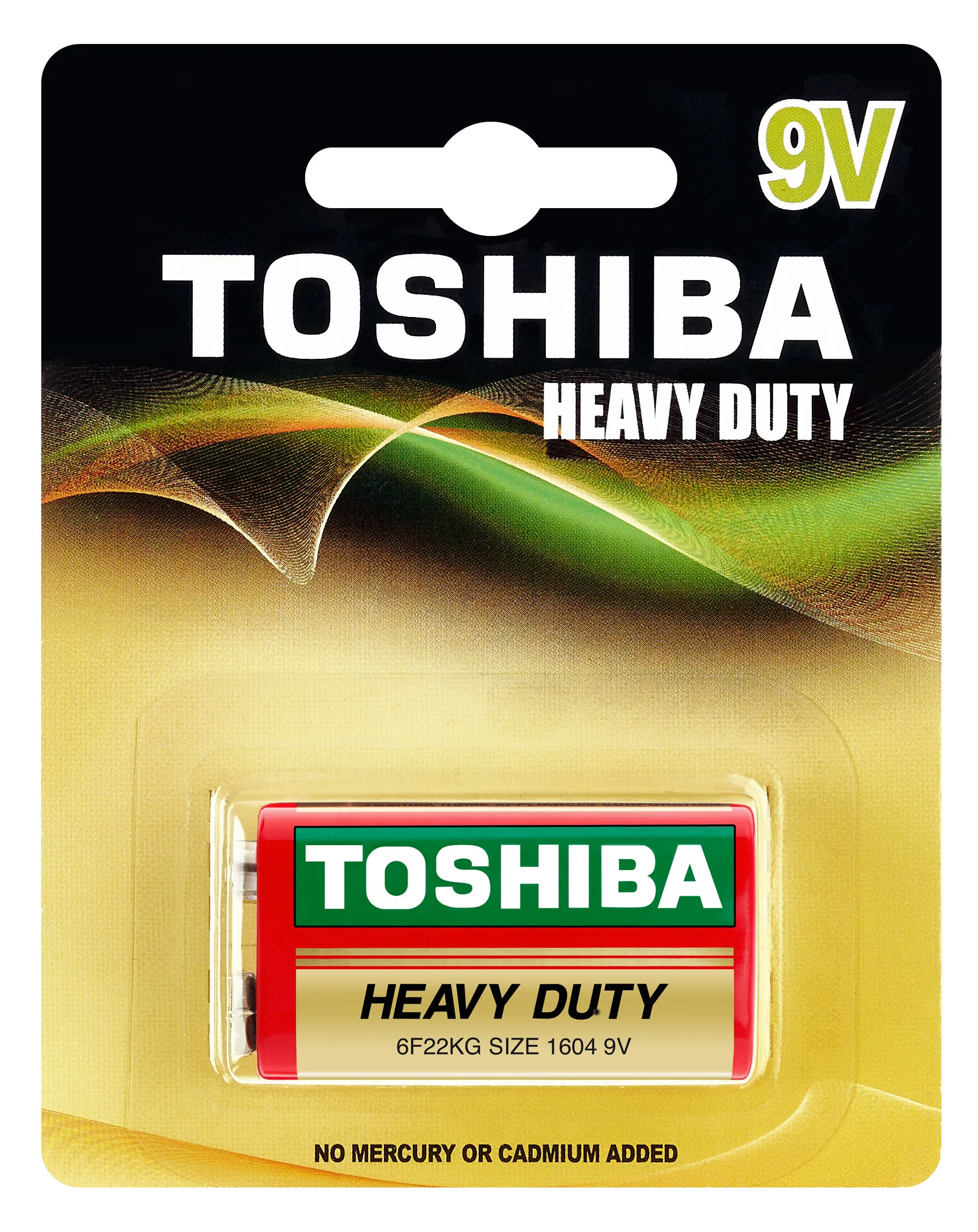 BATERIJE TOSHIBA 6F22 9V ZINC