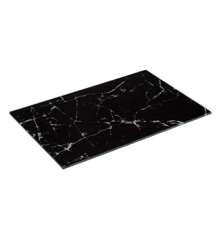 DASKA ZA REZANJE 30x20 cm STAKLO/PVC CRNA