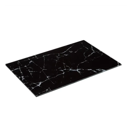 DASKA ZA REZANJE 30x20 cm STAKLO/PVC CRNA