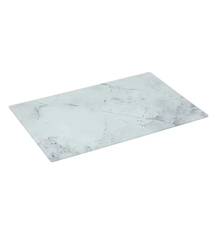 DASKA ZA REZANJE 30x20 cm STAKLO/PVC BIJELA