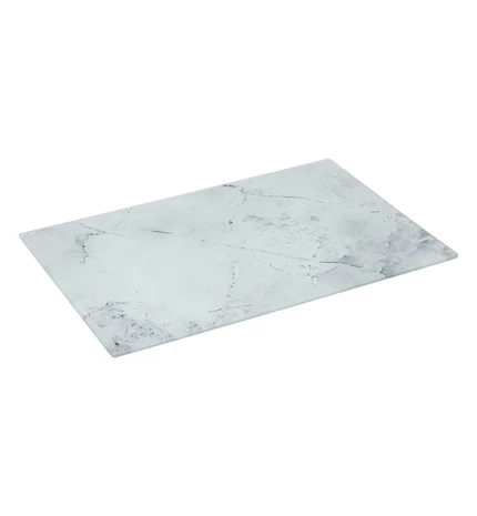 DASKA ZA REZANJE 30x20 cm STAKLO/PVC BIJELA