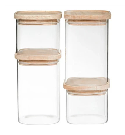 DOZE STAKLENE 10x8,2 cm (2x) /10x15,2 cm (2x) 4/1