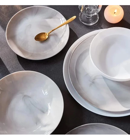SERVIS ZA JELO DIWALI 18/1 GRANIT MARBLE - LUMINARC