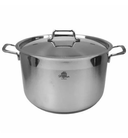LONAC ZA KUHANJE S POKLOPCEM I DRŠKAMA 26 cm 8 L - INOX - INDUKCIJA