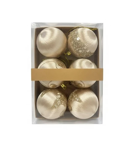 KUGLICE BOŽIĆNE 6/1 CHAMPAGNE