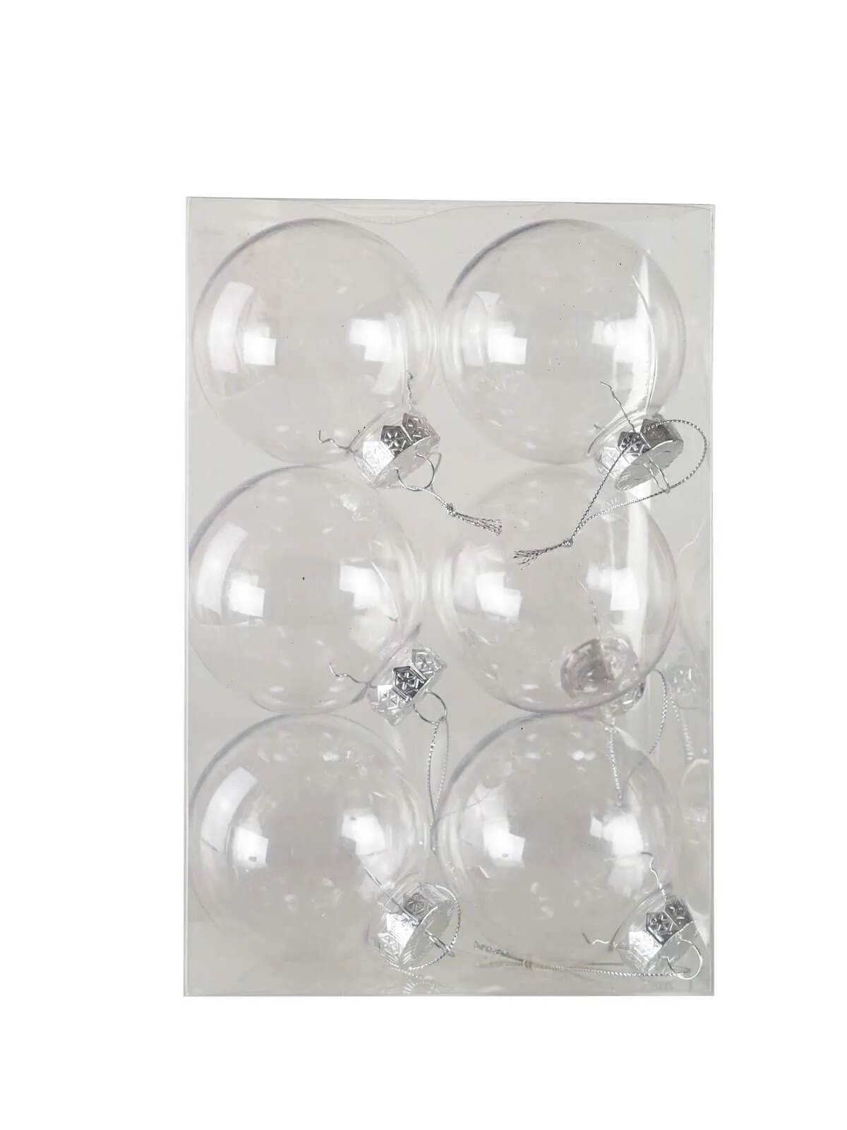 KUGLICE BOŽIĆNE 6/1 PROZIRNE PVC