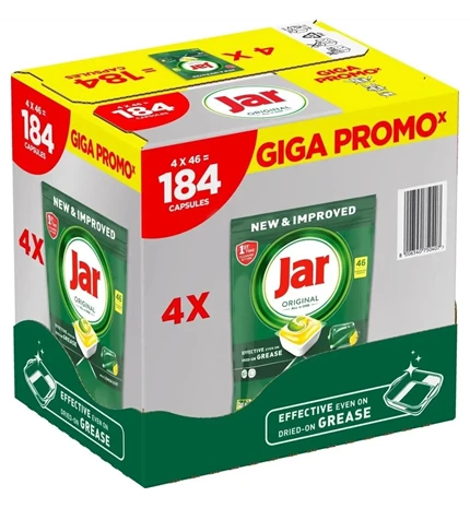 KAPSULE ZA STROJNO PRANJE POSUĐA JAR ORIGINAL ALL IN ONE 184/1 LEMON