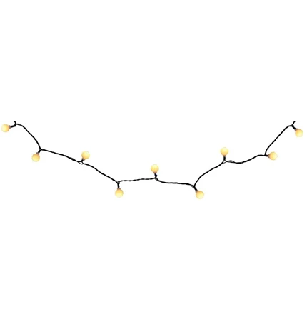 LAMPICE BOŽIĆNE KUGLICE 100 LED 9,90 m TOPLO BIJELA