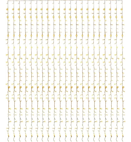 LAMPICE BOŽIĆNE ZAVJESA 160 LED 230 V 1,5x2 m TOPLO BIJELA