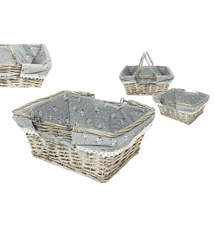KOŠARA 35x27x15 cm SIVA