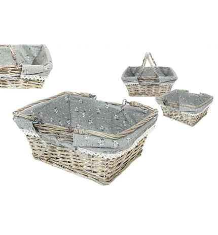 KOŠARA 35x27x15 cm SIVA