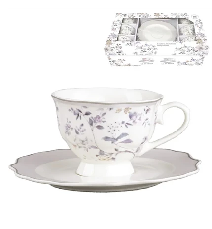 SET ŠALICE ZA KAVU 12/1 PORCULAN 220 mL FLORAL BLUE