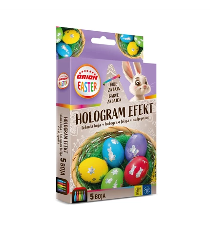 HOLOGRAM EFEKT TEKUĆA BOJA + HOLOGRAM FOLIJA + NALJEPNICE