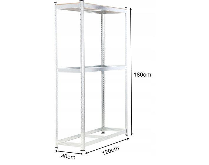 STALAK ZA GUME S POLICAMA 180 X 120 X 40 cm *5219
