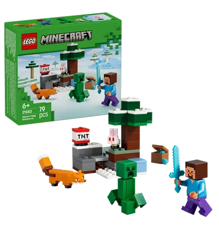 LEGO MINECRAFT STEVEOVA PUSTOLOVINA U TAJGI
