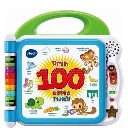VTECH KNJIGA PRVIH 100 RIJEČI, HR/SLO JEZIK