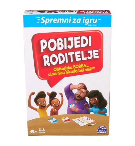 SPIN MASTER DRUŠTVENA IGRA POBIJEDI RODITELJE DŽEPNA VERZIJA