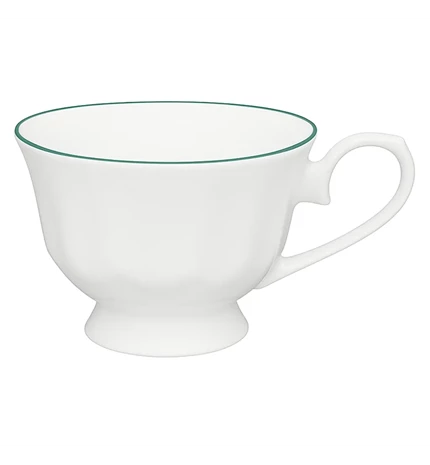 ŠALICA VERGE 380 ml BIJELO-ZELENA