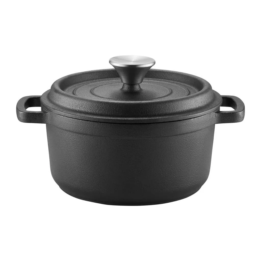 LONAC OD LIJEVANOG ŽELJEZA S POKLOPCEM 24 cm/3,5 L