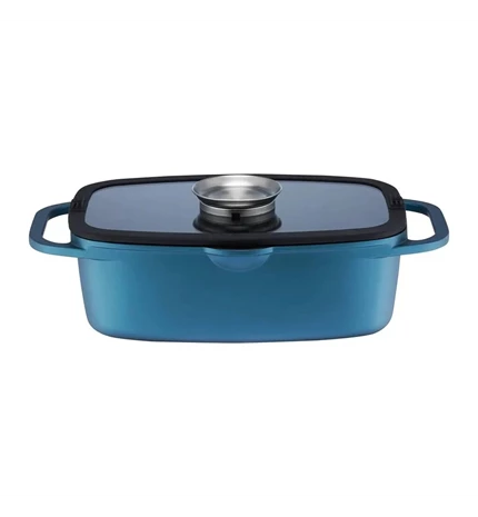 PEKAČ S POKLOPCEM AZZURRO 40x26 cm 7,5 L INDUKCIJA