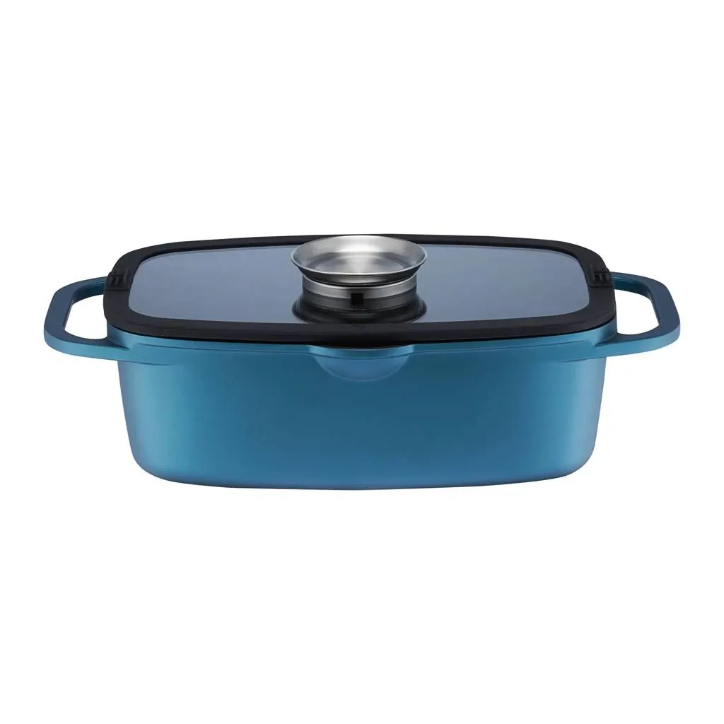 PEKAČ S POKLOPCEM AZZURRO 40x26 cm 7,5 L INDUKCIJA