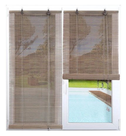 ZAVJESA BAMBUS ROLO 120X180 cm, SIVA