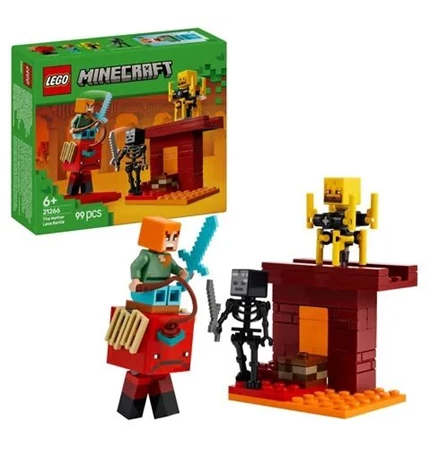LEGO MINECRAFT BITKA UZ LAVU NETHERA