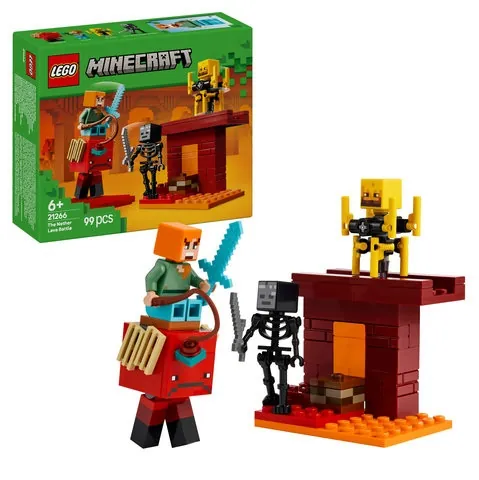 LEGO MINECRAFT BITKA UZ LAVU NETHERA