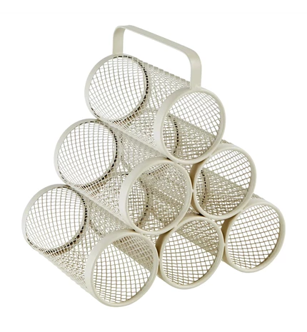 STALAK ZA 6 BOCA MAYAJ 30x18,5x28 cm METAL BEŽ