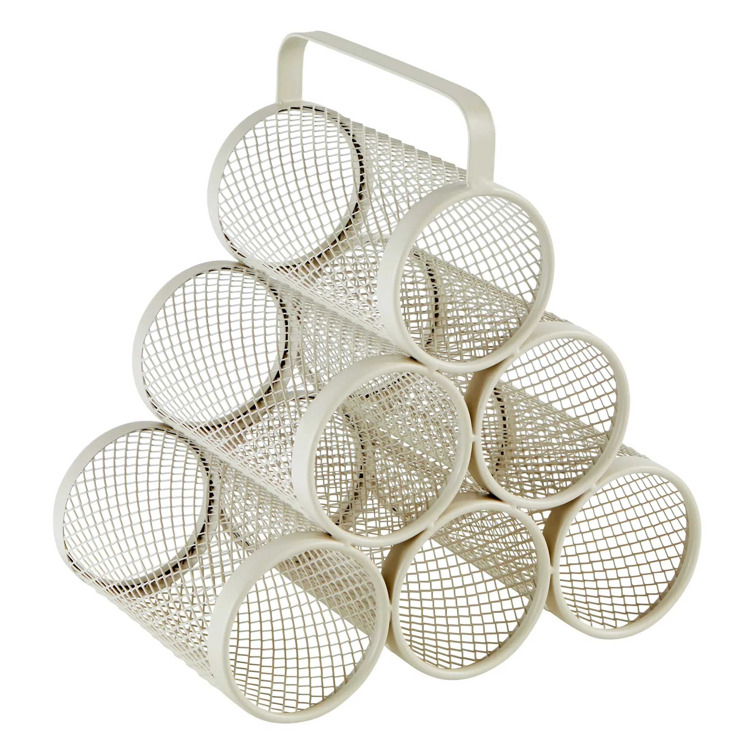 STALAK ZA 6 BOCA MAYAJ 30x18,5x28 cm METAL BEŽ