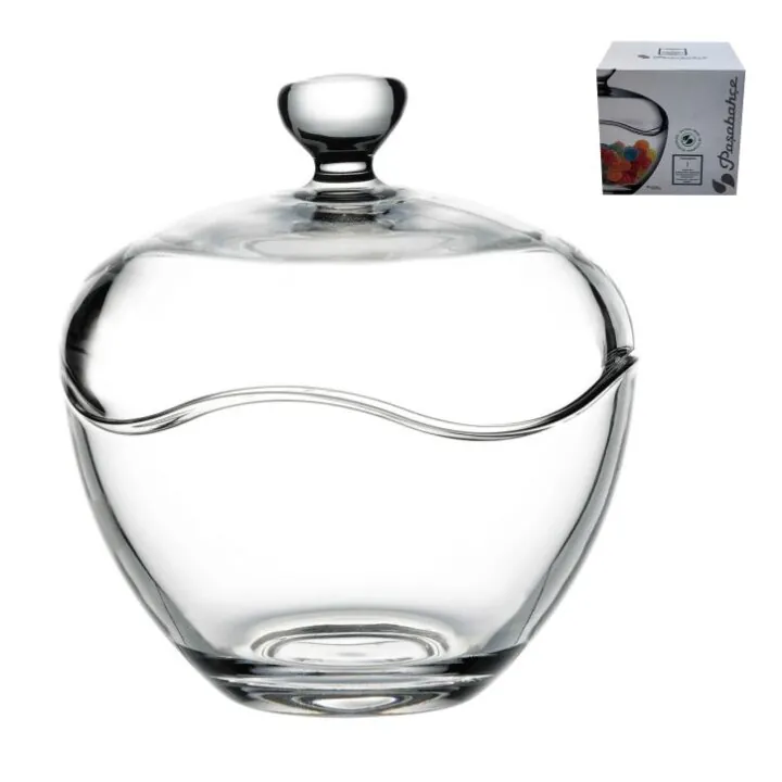 STAKLENA POSUDA TOSCANA S POKLOPCEM 400 mL 14,2x13 cm